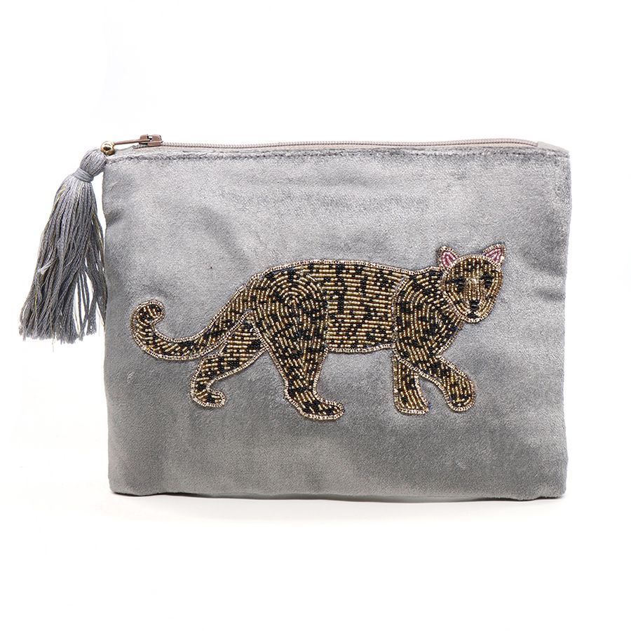 Leopard print pouch | The Kooples - UK